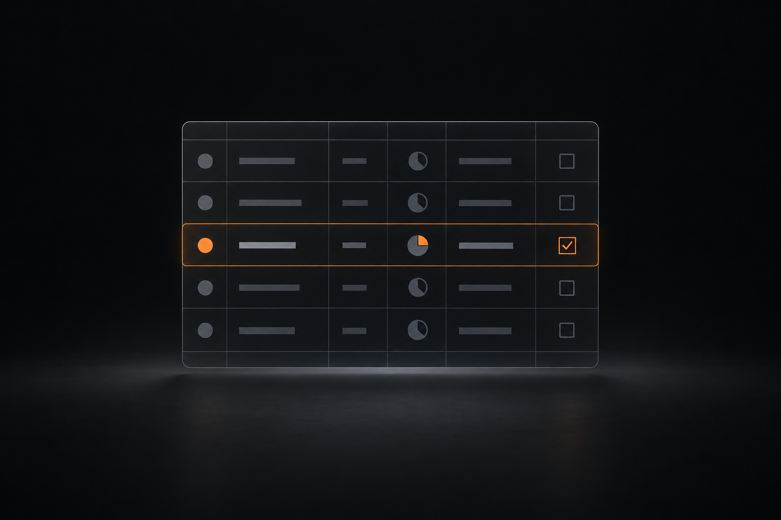A ledger grid of allocations locking into compliance.
